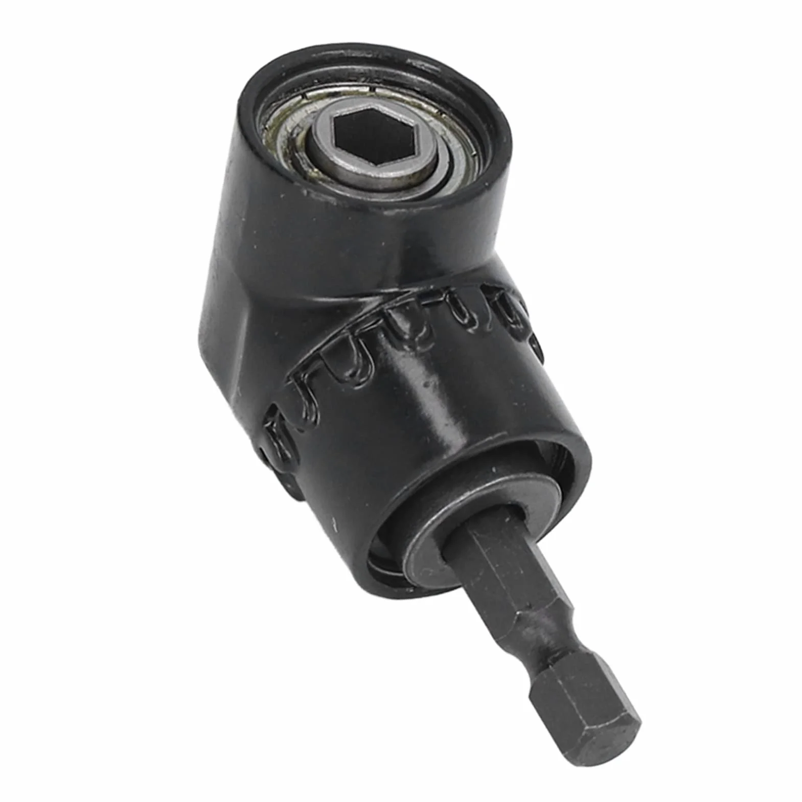 Adapter Wiertarski 90 Stopni, Wiertarka Kątowa, Wielofunkcyjny Kątownik Kątowy Przedłużenie Kątowe Wiertarka Elektryczna z Chwytem Sześciokątnym 1/4 Cala dla Przemysłu Domowego