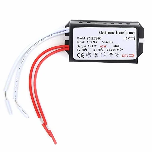 HC oświetlenie transformator elektroniczny Wejście 220 woltów/wyjście 12 V inteligentny sterownik zasilacza przetwornica napięcia adapter transformatora elektronicznego (60 W)