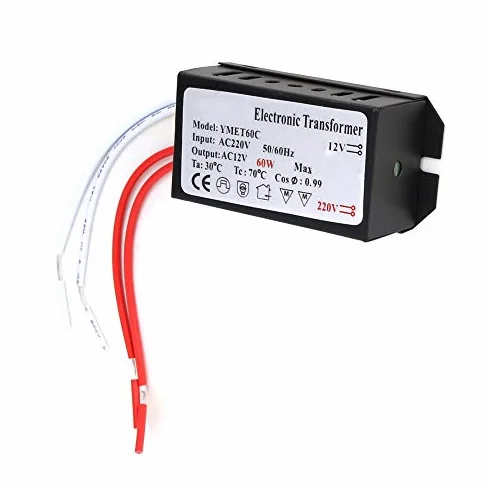 HC oświetlenie transformator elektroniczny Wejście 220 woltów/wyjście 12 V inteligentny sterownik zasilacza przetwornica napięcia adapter transformatora elektronicznego (60 W)
