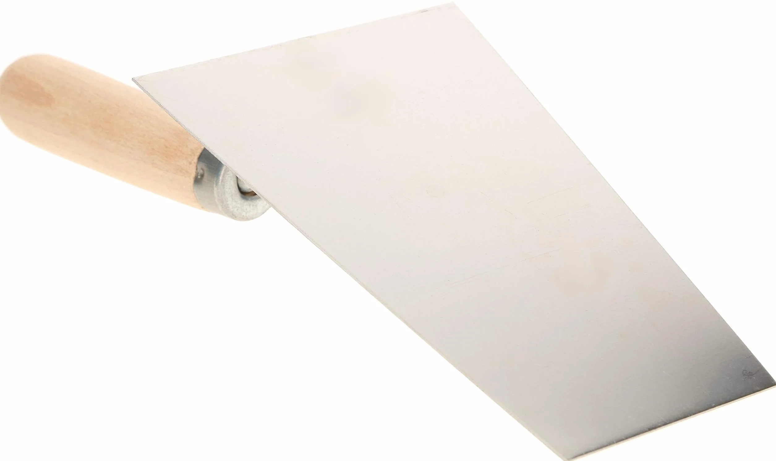 KOTARBAU Kielnia trapezowa ze stali szlachetnej 160mm x 71mm z drewnianym uchwytem
