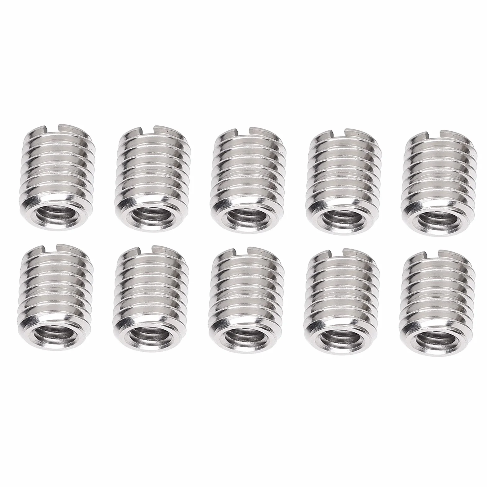 10pcs Wstaw nakrętkę, Narzędzie do Naprawy Gwintu M6 i M10, Gniazdo Konwersji, Wykonane z 303 Stali Nierdzewnej, Standardowa Specyfikacja, Odpowiednia dla Różnych Pól