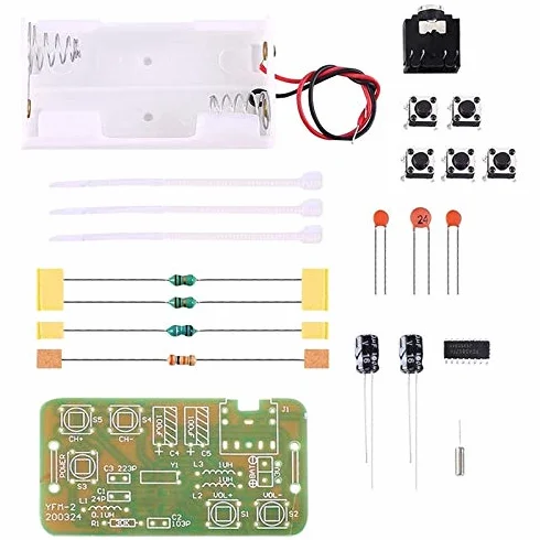 76 MHz-108 MHz stereo moduł odbiornika radia FM DIY elektroniczny zestaw lutowniczy płytka lutownicza projekt praktyki