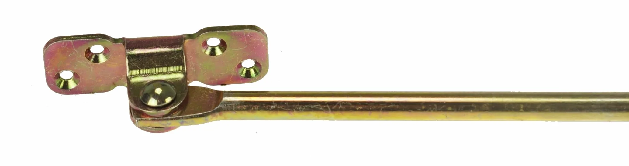 Ogranicznik Okienny 270 mm, Złocony i Ocynkowany, Regulowany Ogranicznik Tarciowy do Okien i Drzwi Balkonowych, Trwały, Odporny na Warunki Pogodowe