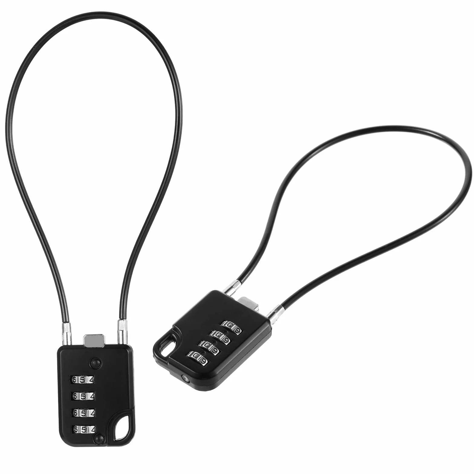 2 sztuki zamek linowy szyfrowy, 30cm linka stalowa, zamek kombinacyjny, zamek linowy szyfrowy, kłódka, zamek do hulajnogi, zamek druciano-linowy do walizek, plecaków, szuflad, szafek, kasków