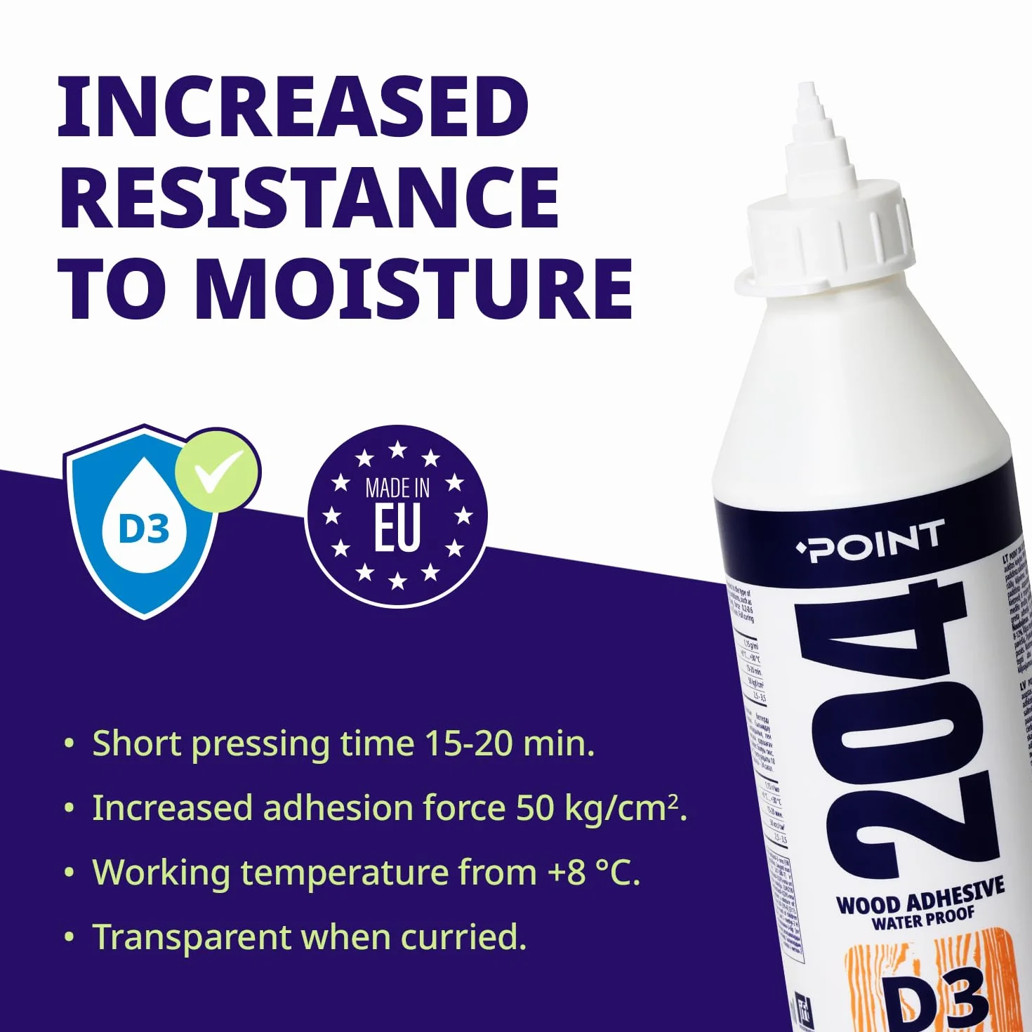 Klej do drewna, mocny klej do drewna, 200 ml, bardzo mocny klej do drewna, wodoodporny, do mebli, twardego drewna, sklejki MDF i innych, szybkoschnący, przezroczysty punkt