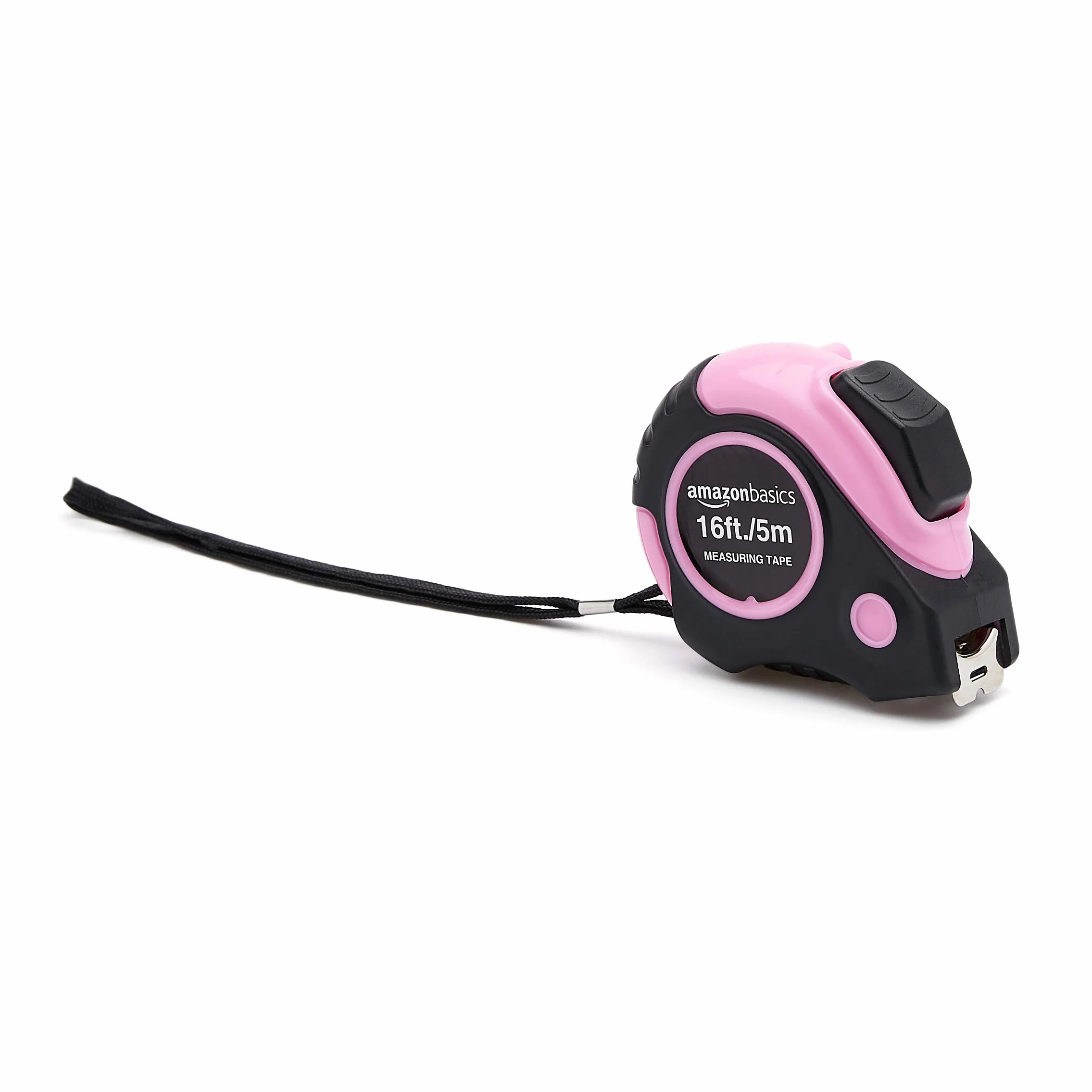 Amazon Basics Taśma miernicza 5m (16ft) różowa