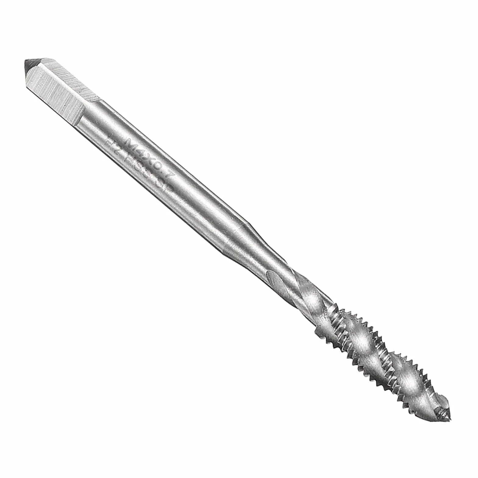 QUARKZMAN Spiral Flute Frez do gwintów M4 x 0,7 H2 metryczny gwintownik maszynowy, niepowlekane narzędzie do naprawy gwintów śrubowych, stal szybkotnąca M2 (HSS)