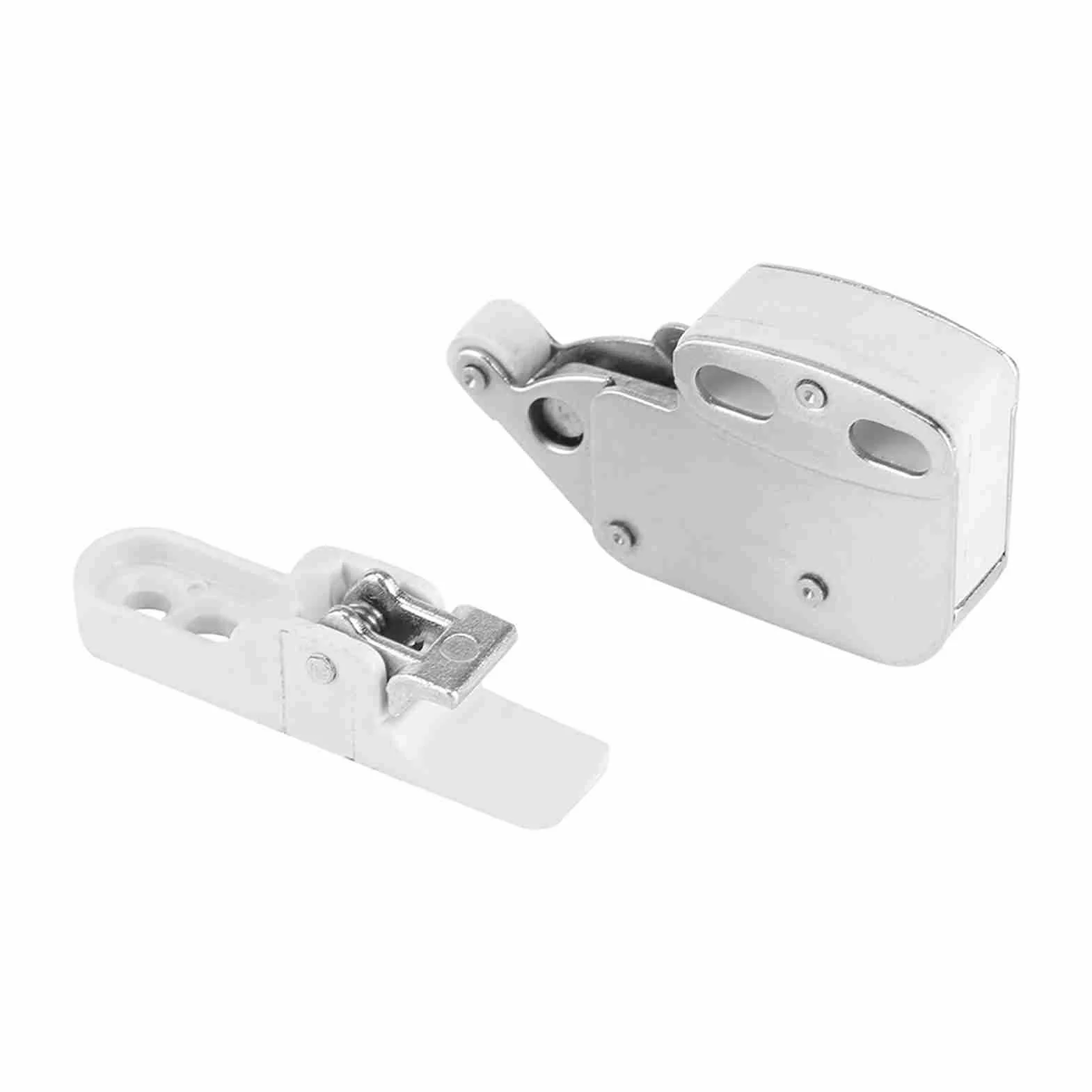 Push To Open Lock Zatrzask Sprężynowy Szafki ze śrubami, Mini Zatrzask Zamka Drzwi Push Lock Zatrzask Sprężynowy Szuflady