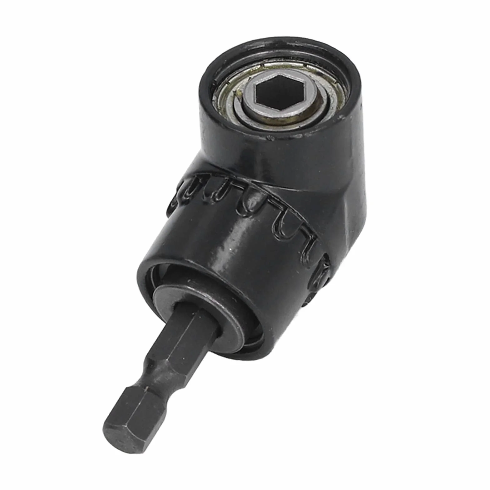 Adapter Wiertarski 90 Stopni, Wiertarka Kątowa, Wielofunkcyjny Kątownik Kątowy Przedłużenie Kątowe Wiertarka Elektryczna z Chwytem Sześciokątnym 1/4 Cala dla Przemysłu Domowego