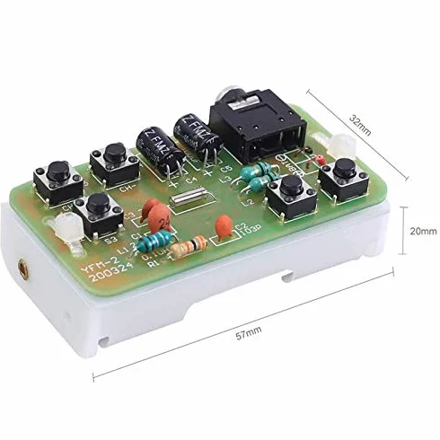 76 MHz-108 MHz stereo moduł odbiornika radia FM DIY elektroniczny zestaw lutowniczy płytka lutownicza projekt praktyki