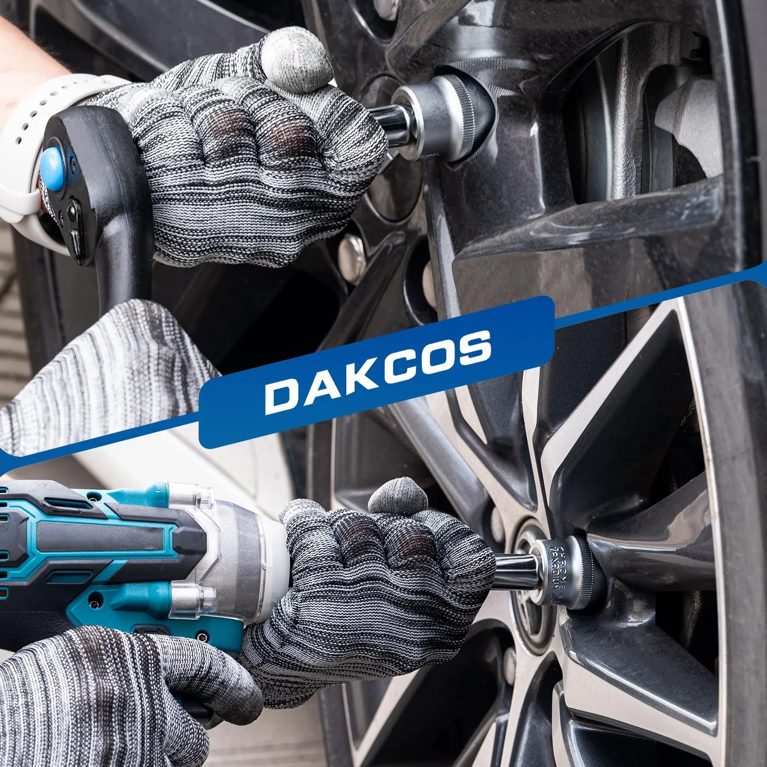 DAKCOS 36 mm nasadka klucza nasadowego z wieloma zębami | 12 kantów | 12,5 mm (1/2") | CR-V