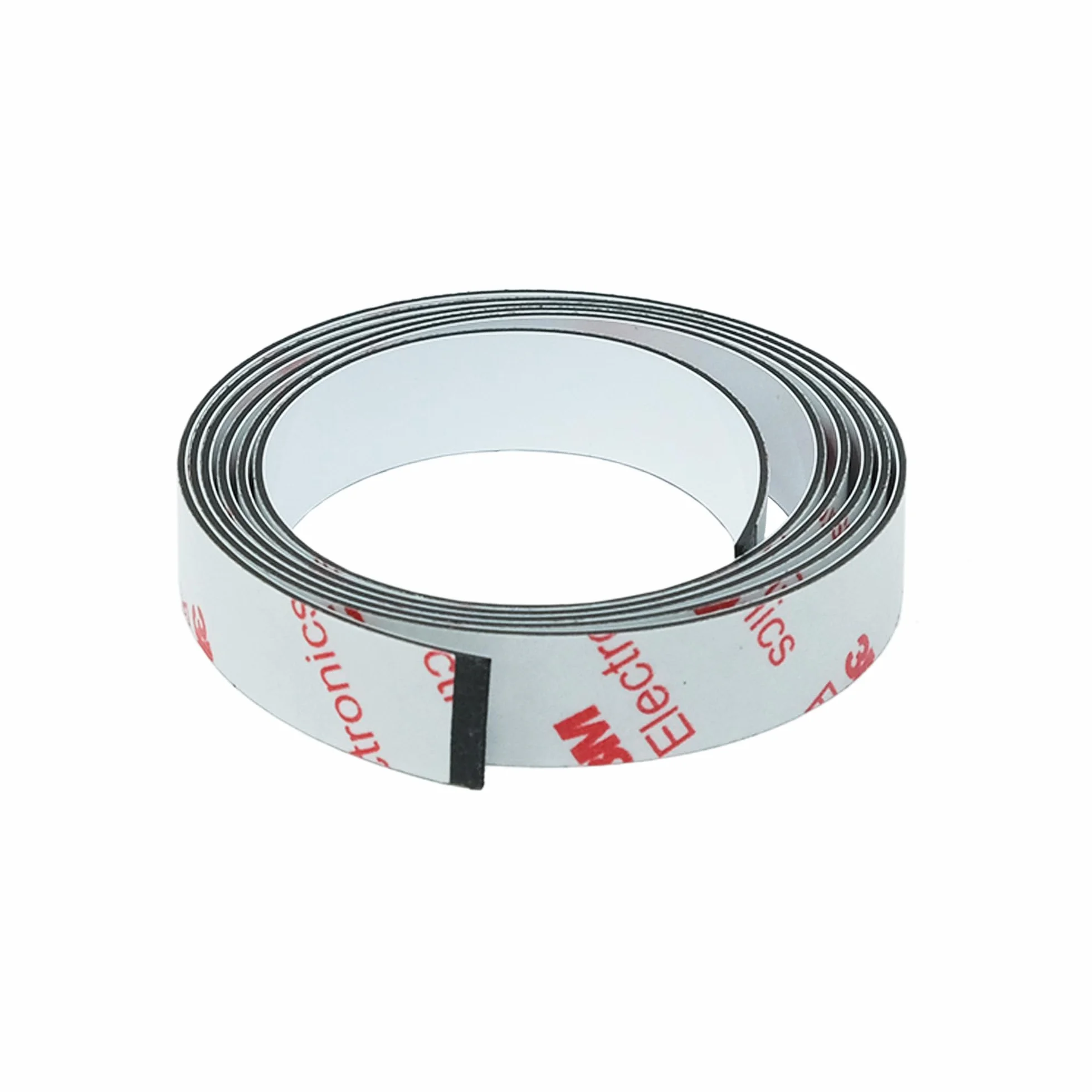 Magnet Expert 12,7 mm szerokości x 1,3 mm grubości, błyszcząca, biała, żelazna taśma samoprzylepna (długość 1 m) - długość 1 metra