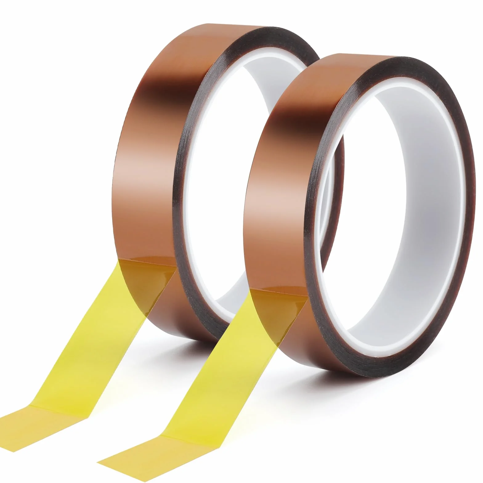 Kapton taśma klejąca, 20 mm x 33 m, odporna na wysokie temperatury taśma izolacyjna do elektroniki, 2 rolki