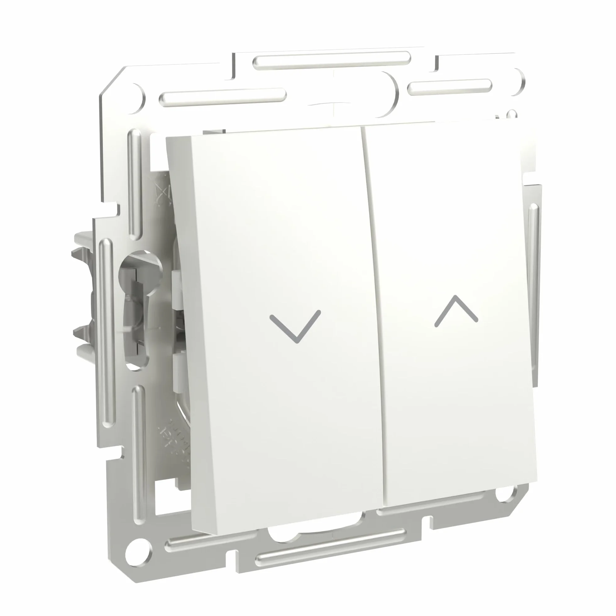 Schneider Electric Asfora EPH1370521D przełącznik do rolet 10 A - 250 V LED podtynkowy, przełącznik żaluzji, zaciski wtykowe, biały