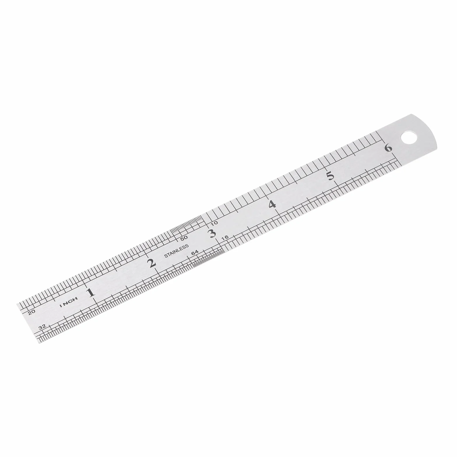 2 linijki ze stali nierdzewnej - [15 cm x 3/4 cala), podwójne metalowe narzędzia pomiarowe do zastosowań architektonicznych