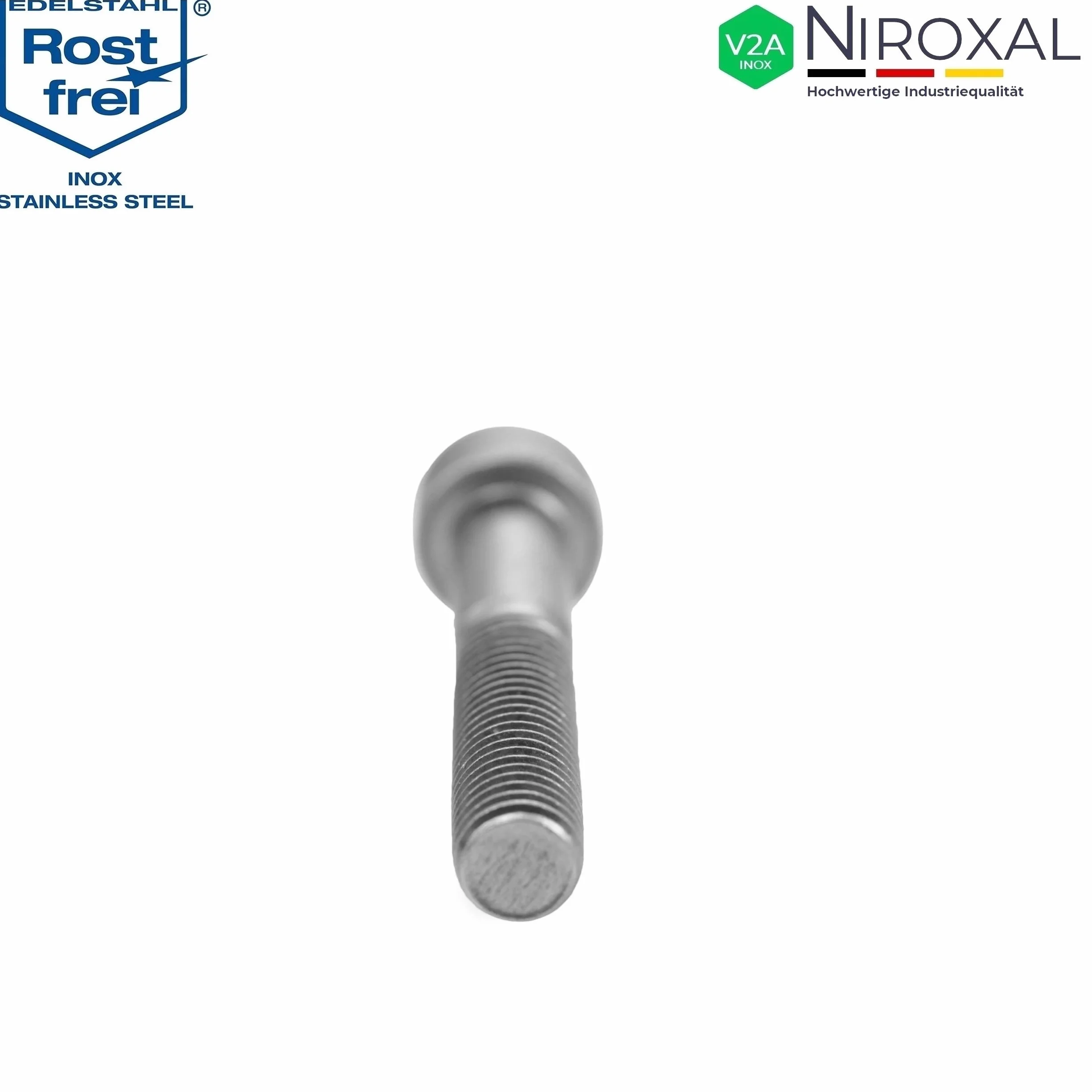 Śruba cylindryczna ze stali nierdzewnej V2A M4 x 60 mm 25 sztuk
