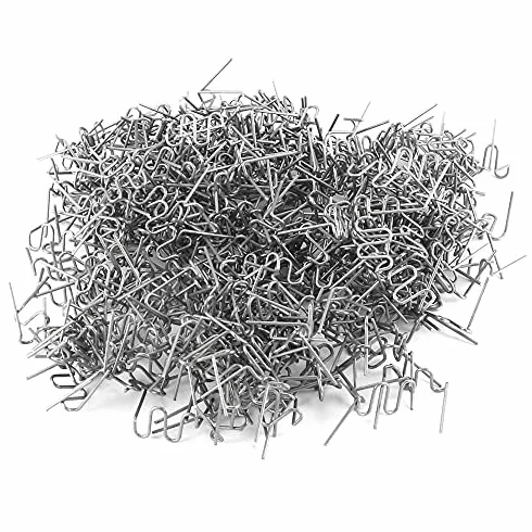 Plastikowe Spawalnicze Drut Spawalniczy 500pcs Metalowy Zszywek Zszywa do Szybkiej i łatwej Pracy do Naprawy Srebrnego 500 * Fale Zszywane Pokarm (Kształt 0,6 mm W.)