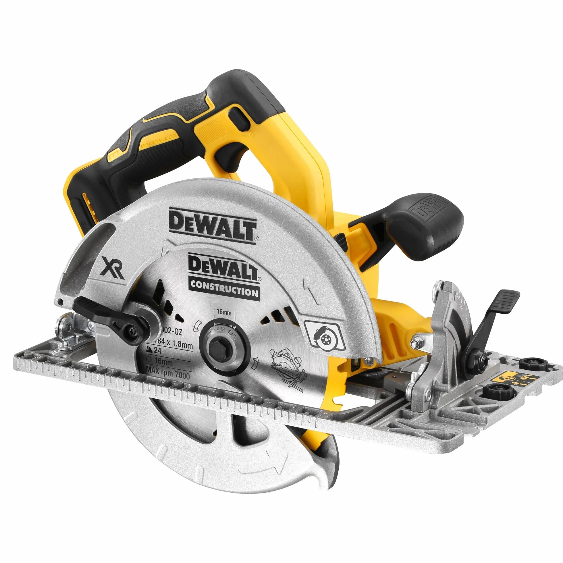 DEWALT Nowoczesny Piła circular bez escobillas xr 18v ø184mm i 58mm prof. bez ładowarka/akumulator z walizka tstak vi (z base do rail) dla profesjonalistów i majsterkowiczów 18v 58mm