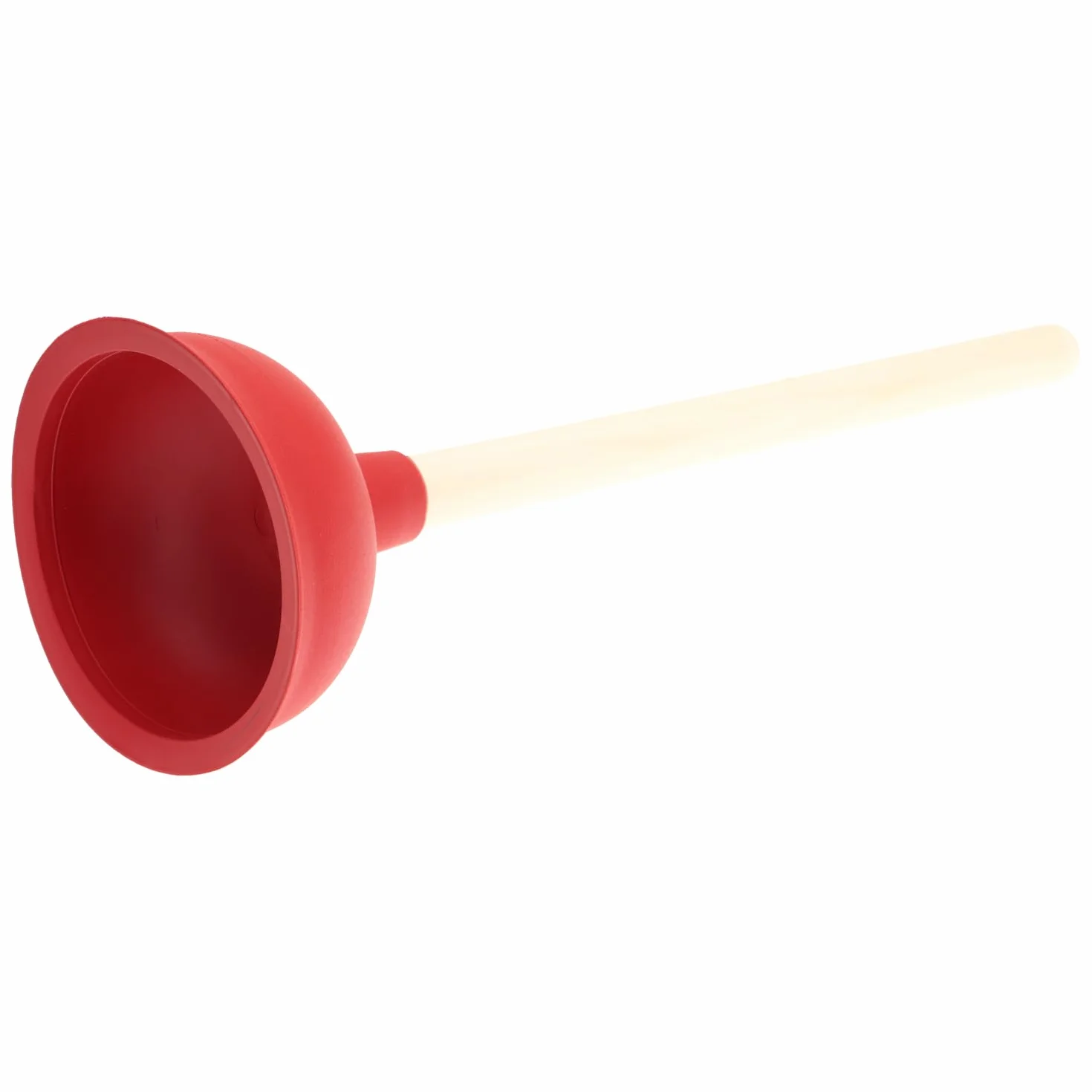 Sorbo Środek do czyszczenia odpływu – Ø 14 cm przyssawka z naturalnej gumy – 40 cm drewniany uchwyt – do zatkanych zlewów, umywalek i toalet – skuteczny przepychacz do łazienki i kuchni – wytrzymały i