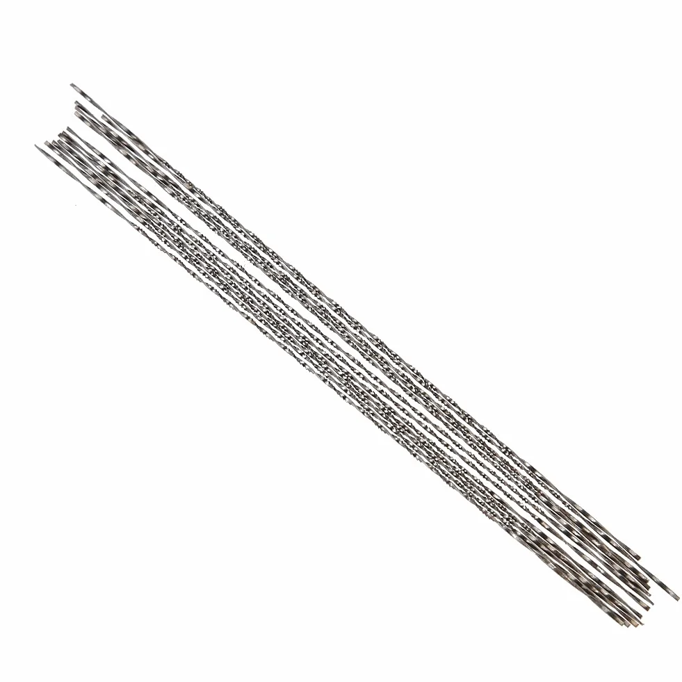 Coping Saw Metal, 12 Sztuk Scroll Saw Blades, Brzeszczoty z Drutu ze Stali Węglowej, Coping Piły do ​​metalu Drewno Plastik do Obróbki Drewna(3#)