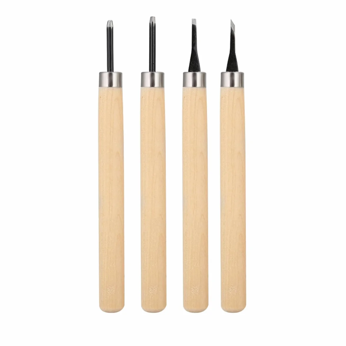 Holz Messer, Tools Set, 4?PCS professionelle Messer Manuelle Spitzer Gummi Stempel Messer Carving Tools Set