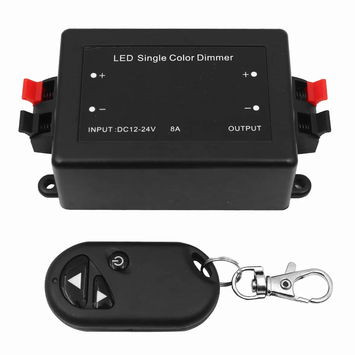 WANGCL Do wszystkich ściemnianych lamp LED z wtyczką i gniazdem 12 V 8 a Max z pilotem zdalnego sterowania RF do jednokolorowej taśmy LED bezprzewodowy przełącznik ściemniacza